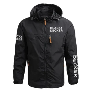 Black and Decker Exclusive Logo Waterproof Outdoor Jacket Carpenter QTCAP311224A2BD - Black