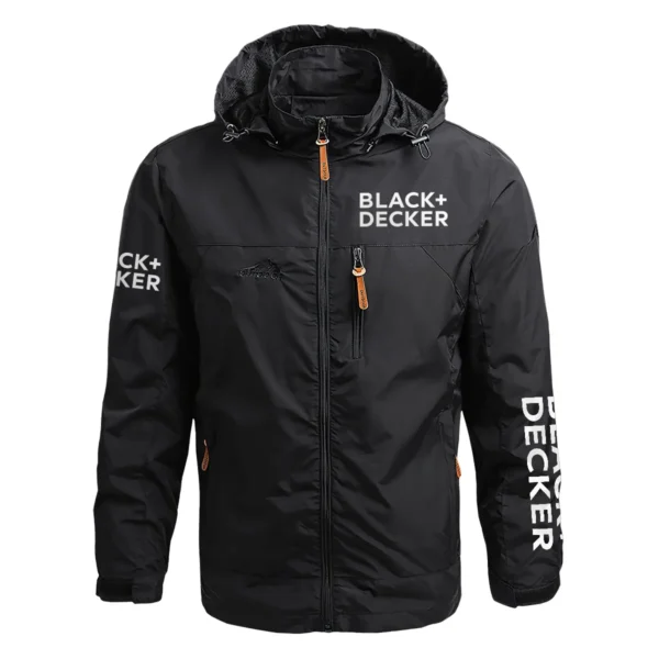 Black and Decker Exclusive Logo Waterproof Outdoor Jacket Carpenter QTCAP311224A2BD - Black