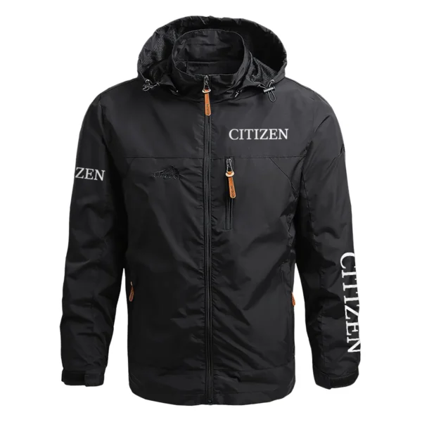 Citizen Exclusive Logo Waterproof Outdoor Jacket Carpenter QTCAP311224A2CI - Black