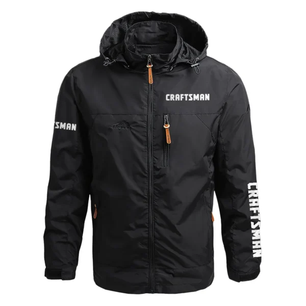 Craftsman Exclusive Logo Waterproof Outdoor Jacket Carpenter QTCAP311224A2CRA - Black