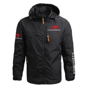 Diamondback Exclusive Logo Waterproof Outdoor Jacket Carpenter QTCAP311224A2DIA - Black