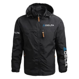 Delta Power Equipment Exclusive Logo Waterproof Outdoor Jacket Carpenter QTCAP311224A2DPE - Black