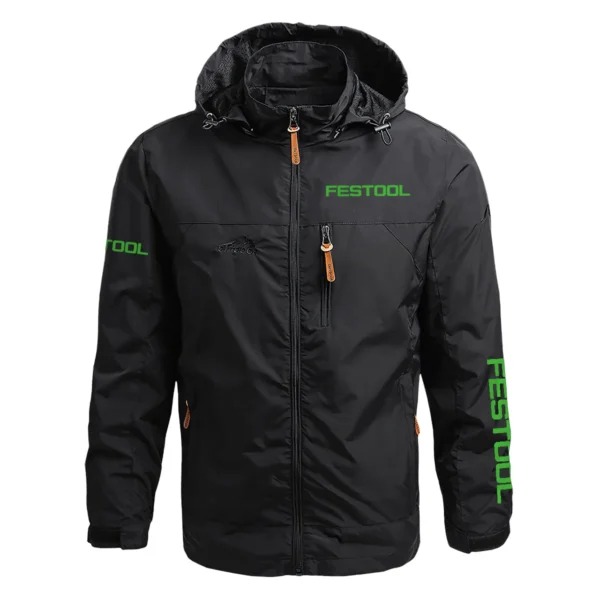 Festool Exclusive Logo Waterproof Outdoor Jacket Carpenter QTCAP311224A2FES - Black