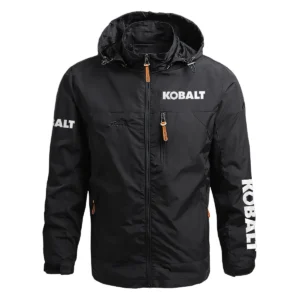 Kobalt Exclusive Logo Waterproof Outdoor Jacket Carpenter QTCAP311224A2KO - Black