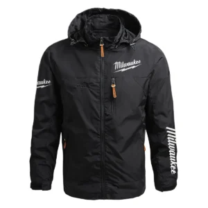 Milwaukee Exclusive Logo Waterproof Outdoor Jacket Carpenter QTCAP311224A2MIL - Black