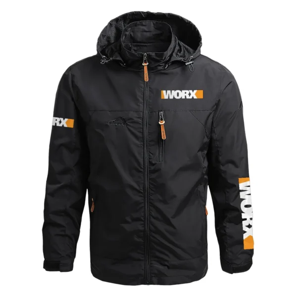 Worx Exclusive Logo Waterproof Outdoor Jacket Carpenter QTCAP311224A2WOR - Black