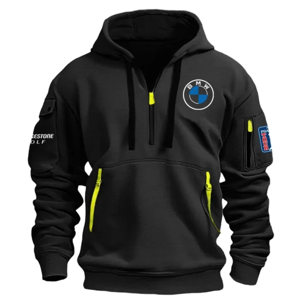 Bridgestone Golf BMW PGA Championship Exclusive Logo Fashion Hoodie Half Zipper HOBMW191224A01BRHHZ - Black