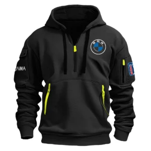 Honma BMW PGA Championship Exclusive Logo Fashion Hoodie Half Zipper HOBMW191224A01HOHHZ - Black