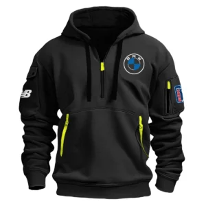 New Balance BMW PGA Championship Exclusive Logo Fashion Hoodie Half Zipper HOBMW191224A01NBHHZ - Black