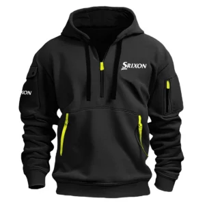 Srixon Brand Exclusive Logo Fashion Hoodie Half Zipper HOBRA121124A01SRHHZ - Black