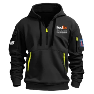 New Balance FedEx St. Jude Championship Exclusive Logo Fashion Hoodie Half Zipper HOFED191224A01NBHHZ - Black