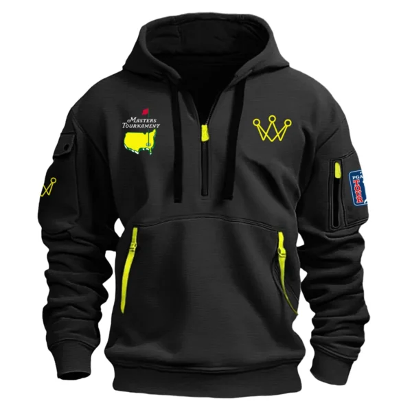 Special Release Arccos Golf Masters Tournament Exclusive Logo Fashion Hoodie Half Zipper HOMT041124A1ARHHZ - Black