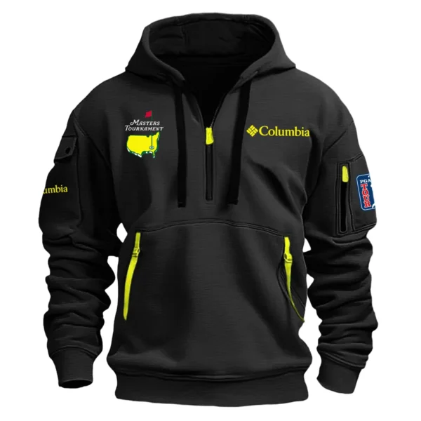 Special Release Columbia Masters Tournament Exclusive Logo Fashion Hoodie Half Zipper HOMT041124A1COLHHZ - Black