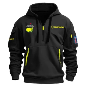 Special Release Sunice Golf Masters Tournament Exclusive Logo Fashion Hoodie Half Zipper HOMT041124A1SUNHHZ - Black