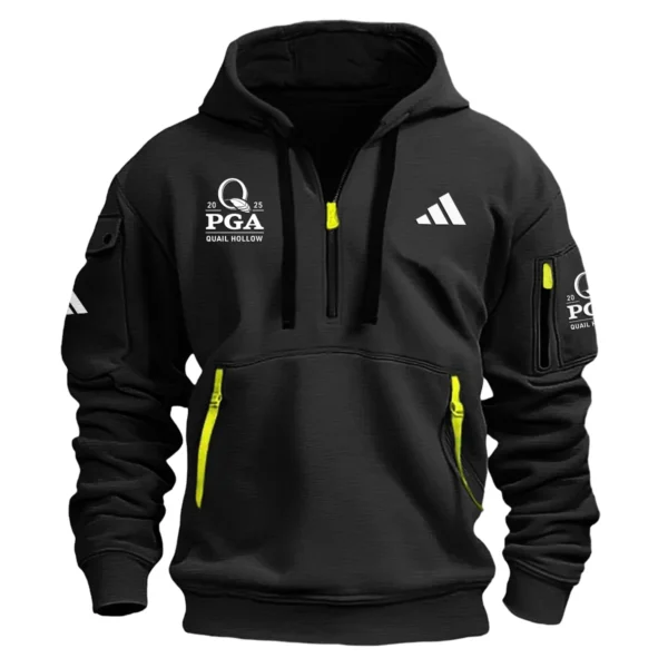 Special Release Adidas 2025 PGA Championship Hoodie Half Zipper HOPGA191124A01AD - Black