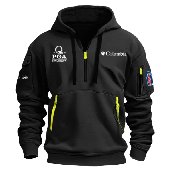 Special Release Columbia 2025 PGA Championship Exclusive Logo Fashion Hoodie Half Zipper HOPGC041124A1COLHHZ - Black