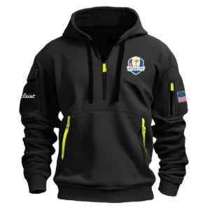 Titleist Ryder Cup Exclusive Logo Fashion Hoodie Half Zipper HORC171224A01TLHHZ - Black