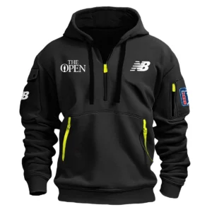 Special Release New Balance The Open Championship Exclusive Logo Fashion Hoodie Half Zipper HOTOP041124A1NBHHZ - Black