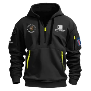 Special Release Evnroll Putters 125th U.S. Open Exclusive Logo Fashion Hoodie Half Zipper HOUSG041124A1EPHHZ - Black