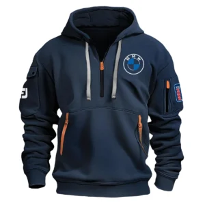 FootJoy BMW PGA Championship Exclusive Logo Fashion Hoodie Half Zipper HOBMW191224A01FJHHZ - Navy