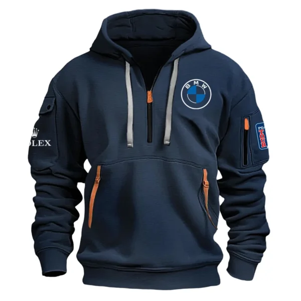 Rolex BMW PGA Championship Exclusive Logo Fashion Hoodie Half Zipper HOBMW191224A01ROXHHZ - Navy