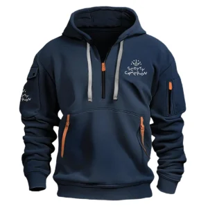 Scotty Cameron Brand Exclusive Logo Fashion Hoodie Half Zipper HOBRA121124A01SCHHZ - Navy