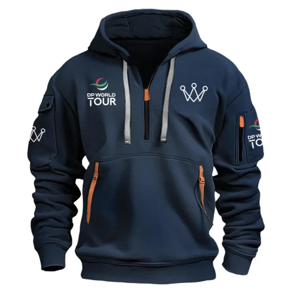 Special Release Arccos Golf DP World Tour Exclusive Logo Fashion Hoodie Half Zipper HODP141124A01ARHHZ - Navy