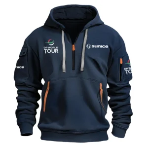 Special Release Sunice Golf DP World Tour Exclusive Logo Fashion Hoodie Half Zipper HODP141124A01SUNHHZ - Navy