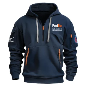 Mizuno FedEx St. Jude Championship Exclusive Logo Fashion Hoodie Half Zipper HOFED191224A01MIZHHZ - Navy