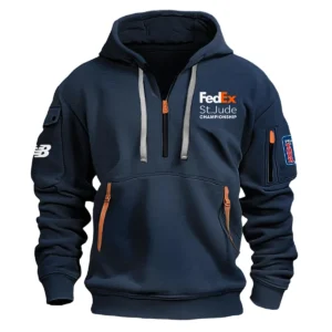 New Balance FedEx St. Jude Championship Exclusive Logo Fashion Hoodie Half Zipper HOFED191224A01NBHHZ - Navy