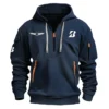 Bridgestone Golf PGA Tour Champions Exclusive Logo Fashion Hoodie Half Zipper HOPGA261124A01BRHHZ - Black