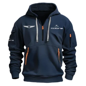 Cobra Golf Genesis Invitational Exclusive Logo Fashion Hoodie Half Zipper HOGEN221124A01CBHHZ - Navy