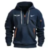 Nike PGA Tour Champions Exclusive Logo Fashion Hoodie Half Zipper HOPGA261124A01NKHHZ - Black