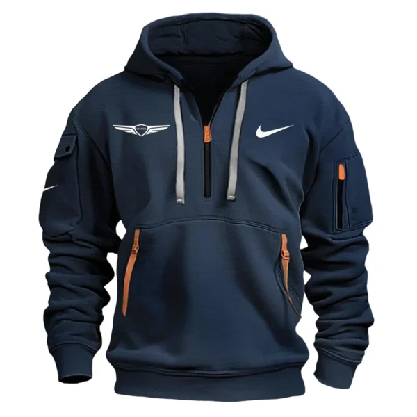 Nike Genesis Invitational Exclusive Logo Fashion Hoodie Half Zipper HOGEN221124A01NKHHZ - Navy