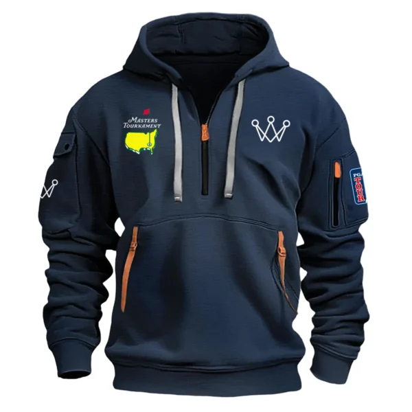 Special Release Arccos Golf Masters Tournament Exclusive Logo Fashion Hoodie Half Zipper HOMT041124A1ARHHZ - Navy