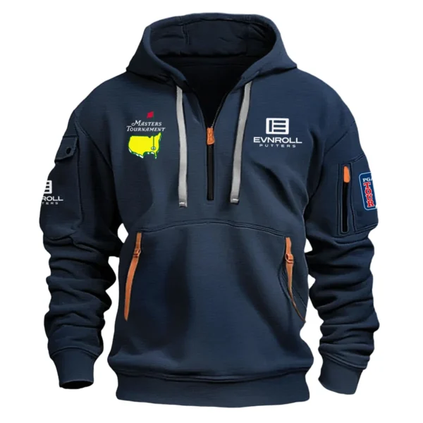 Special Release Evnroll Putters Masters Tournament Exclusive Logo Fashion Hoodie Half Zipper HOMT041124A1EPHHZ - Navy