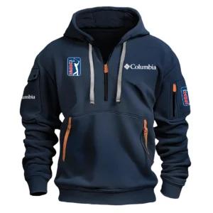 Special Release Columbia PGA Tour Champions Exclusive Logo Fashion Hoodie Half Zipper HOPGA041124A1COLHHZ - Navy