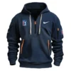 Nike PGA Tour Champions Exclusive Logo Hoodie Half Zipper HO041124A1NKPGA - Black