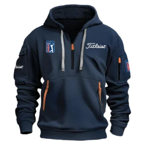 Titleist PGA Tour Champions Exclusive Logo Fashion Hoodie Half Zipper HOPGA261124A01TLHHZ - Navy