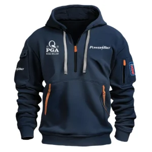 Special Release PowerBilt 2025 PGA Championship Exclusive Logo Fashion Hoodie Half Zipper HOPGC041124A1PBHHZ - Navy