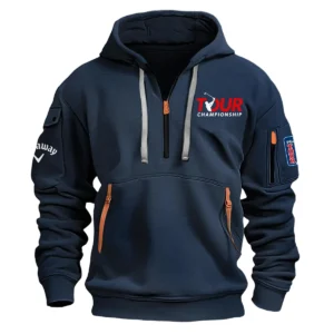 Callaway TOUR Championship Exclusive Logo Fashion Hoodie Half Zipper HOTC171224A01CLWHHZ - Navy