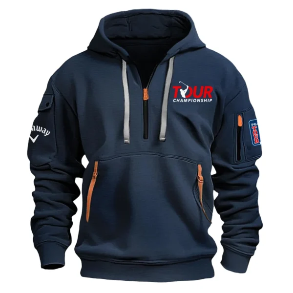 Callaway TOUR Championship Exclusive Logo Fashion Hoodie Half Zipper HOTC171224A01CLWHHZ - Navy