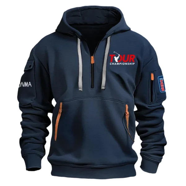 Honma TOUR Championship Exclusive Logo Fashion Hoodie Half Zipper HOTC171224A01HOHHZ - Navy