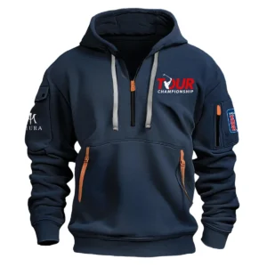 Miura Golf TOUR Championship Exclusive Logo Fashion Hoodie Half Zipper HOTC171224A01MGHHZ - Navy