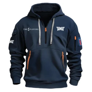 PXG Golf The Players Championship Exclusive Logo Fashion Hoodie Half Zipper HOTPS101224A01PXGHHZ - Navy