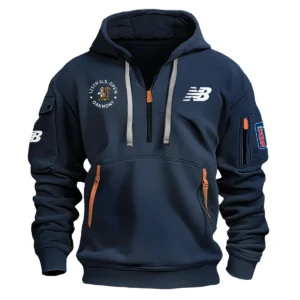 Special Release New Balance 125th U.S. Open Exclusive Logo Fashion Hoodie Half Zipper HOUSG041124A1NBHHZ - Navy