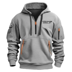 Adams Golf Brand Exclusive Logo Fashion Hoodie Half Zipper HOBRA121124A01AGHHZ - Gray