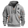 Bridgestone Golf Brand Exclusive Logo Fashion Hoodie Half Zipper HOBRA121124A01BRHHZ - Black