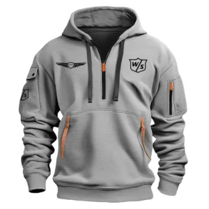 Wilson Staff Genesis Invitational Exclusive Logo Fashion Hoodie Half Zipper HOGEN221124A01WSHHZ - Gray