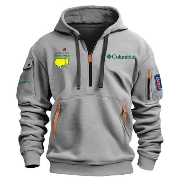 Special Release Columbia Masters Tournament Exclusive Logo Fashion Hoodie Half Zipper HOMT041124A1COLHHZ - Gray